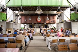 Temporary Shipping Container City In Amsterdam, Netherlands By O