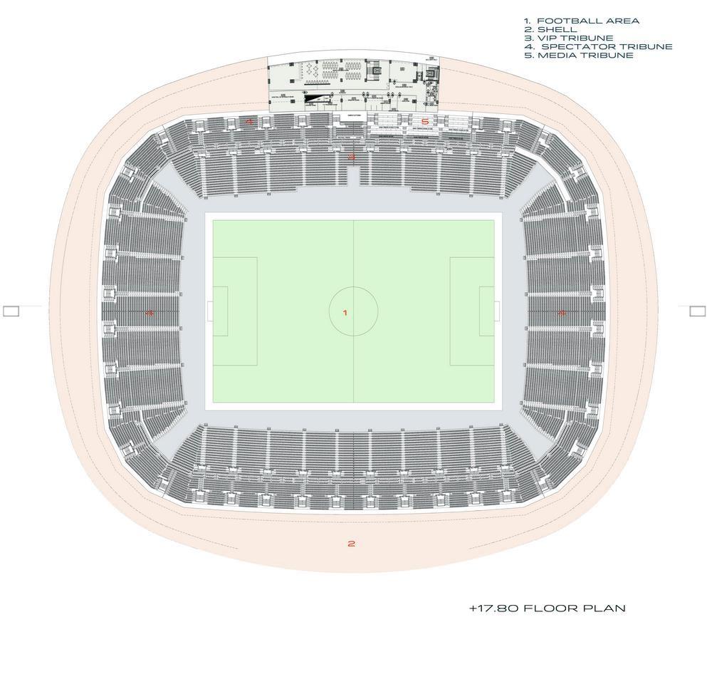 Stadium in Mersin, Turkey by BKA / Bahadır Kul Architects