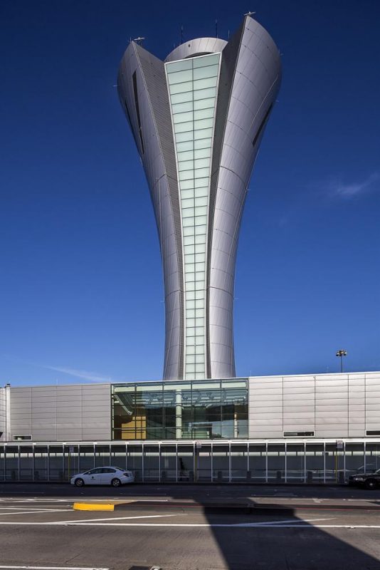 San Francisco Airport Control Tower in California by Fentress